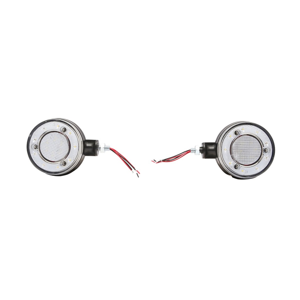 Lampa gabarit LED 12/24V pentru oglinda camion rosu/alb FR0331RW