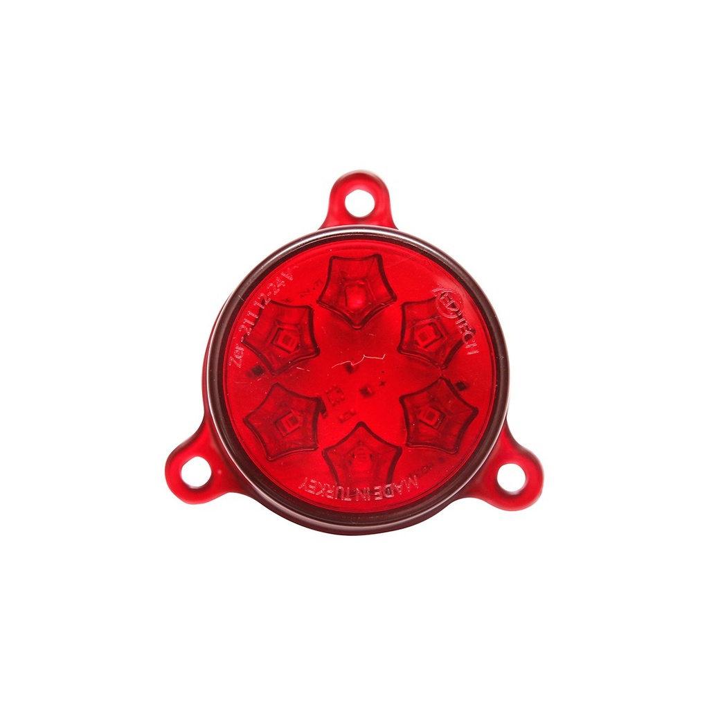 Lampa LED rotunda universala 12/24V rosu