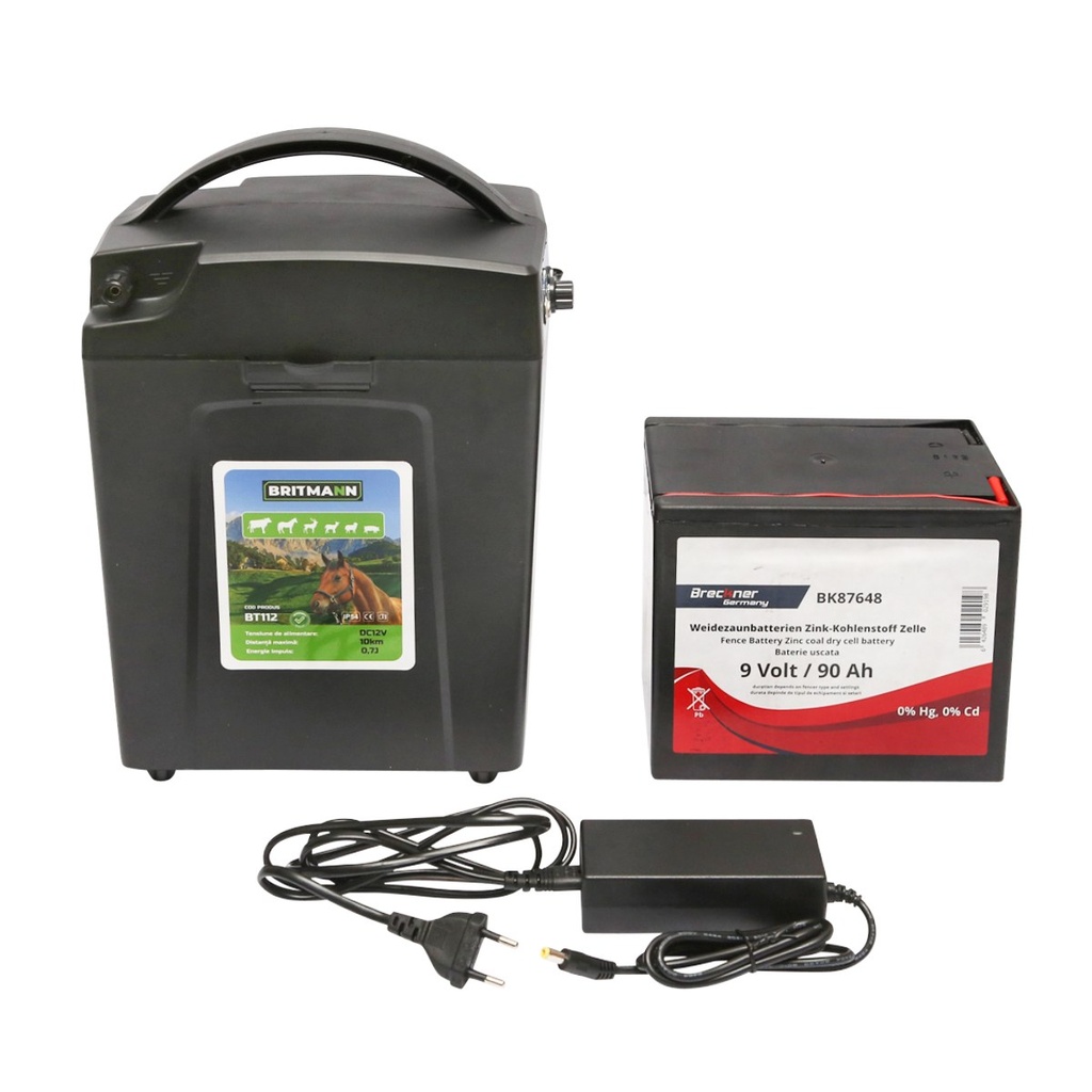 Aparat generator impulsuri 12V 0.7 Joule 10 km cu baterie uscata 9V/90Ah