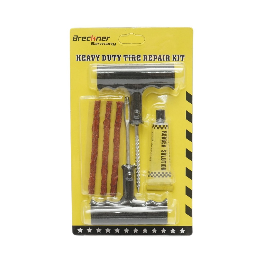 Kit profesional vulcanizare anvelope tubeless la rece cu snur si adeziv (reparat cauciuc)