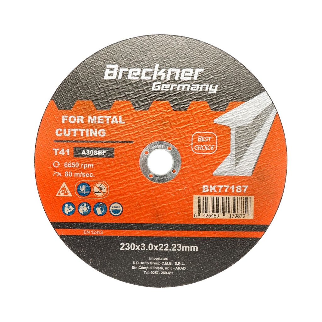 Panza disc flex pentru taiat si polizat metal T41 230x3.0x22mm