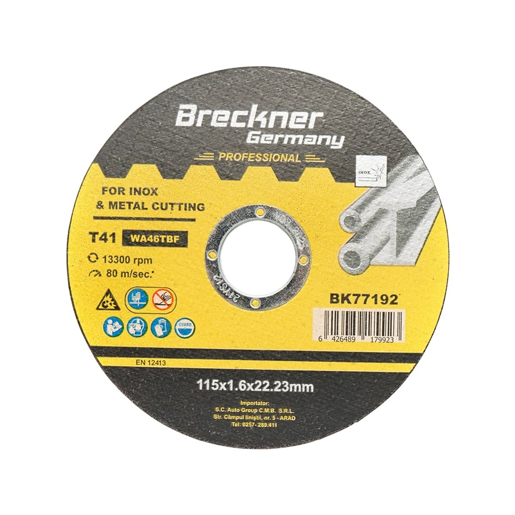 Panza disc flex pentru taiat si polizat inox T41 115x1.6x22mm