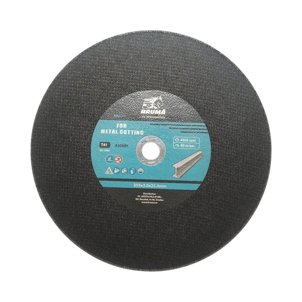 Panza disc flex pentru taiat si polizat metal T41 355x3.0x25.4mm