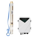 Pompa apa pentru panouri solare fotovoltaice submersibila D75mm, 3 mc/h, 48V, D78mm, 600W DF-48