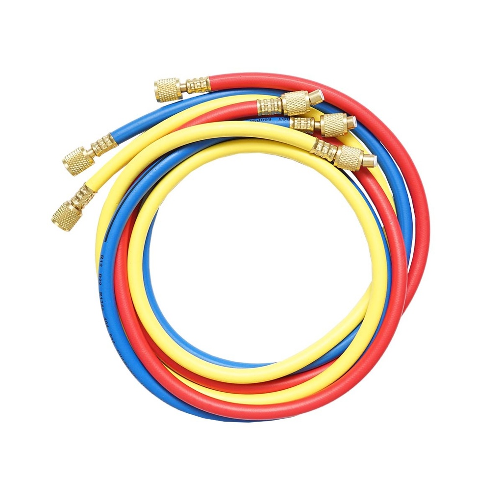 Set furtunuri agent frigorific 1.5 m pentru freon AC R143A, R502, R22, R12