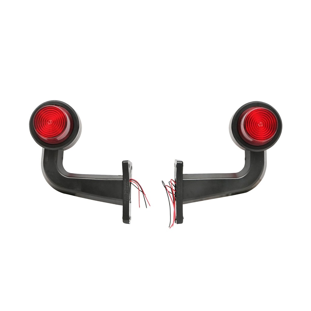 Set lampi laterale gabarit led cu brat 12-24V rosu/galben FR0147R/Y