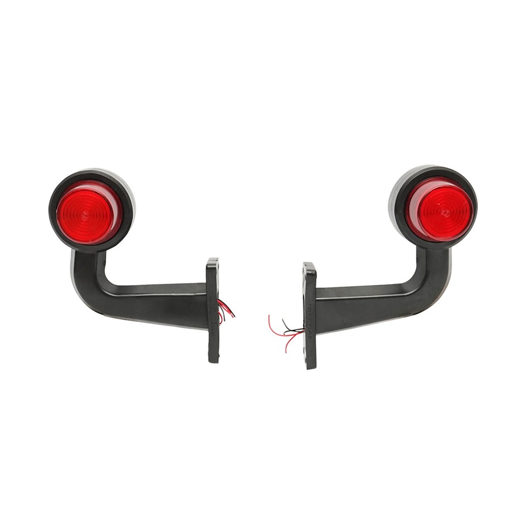 Set lampi laterale gabarit led-neon cu brat 12-24V rosu/alb FR0148R/W
