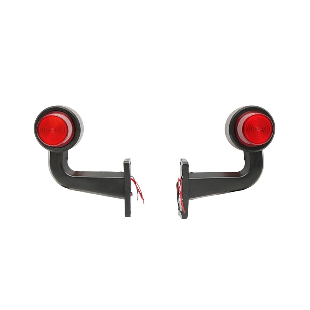 Set lampi laterale gabarit led-neon cu brat 12-24V rosu/galben FR0148R/Y