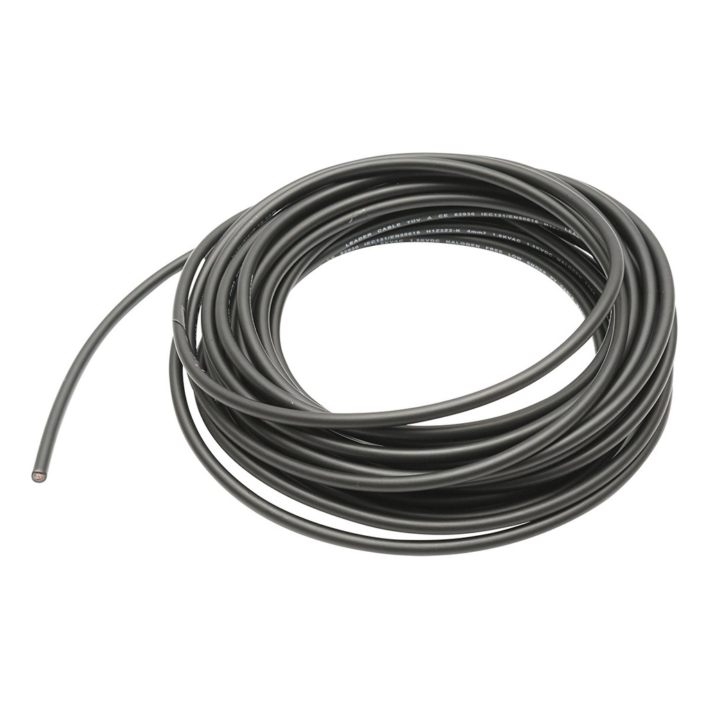 Cablu panou solar 4mmx10m negru 1.5KV, H1Z2Z2-K Leader