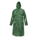 Pelerina cu gluga impermeabila XL din poliester cu membrana PVC fante de aerisire, 2 buzunare si fermoar verde