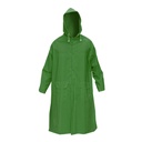 Pelerina cu gluga impermeabila XXL din poliester si PVC cu fante de aerisire, 2 buzunare si fermoar verde