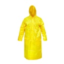 Pelerina cu gluga impermeabila XXL din poliester cu membrana PVC fante de aerisire, 2 buzunare si fermoar galben