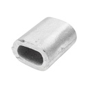 Ferula / bucsa de presare din aluminiu pentru cablu troliu 13 mm