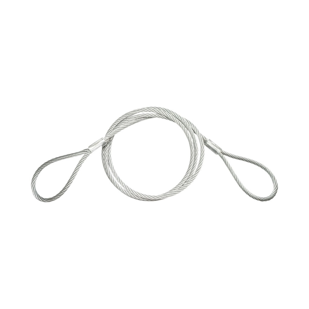 Cablu sufa troliu ciochinar otel 14mm x 4m cu ochiuri pentru tractare/ridicare