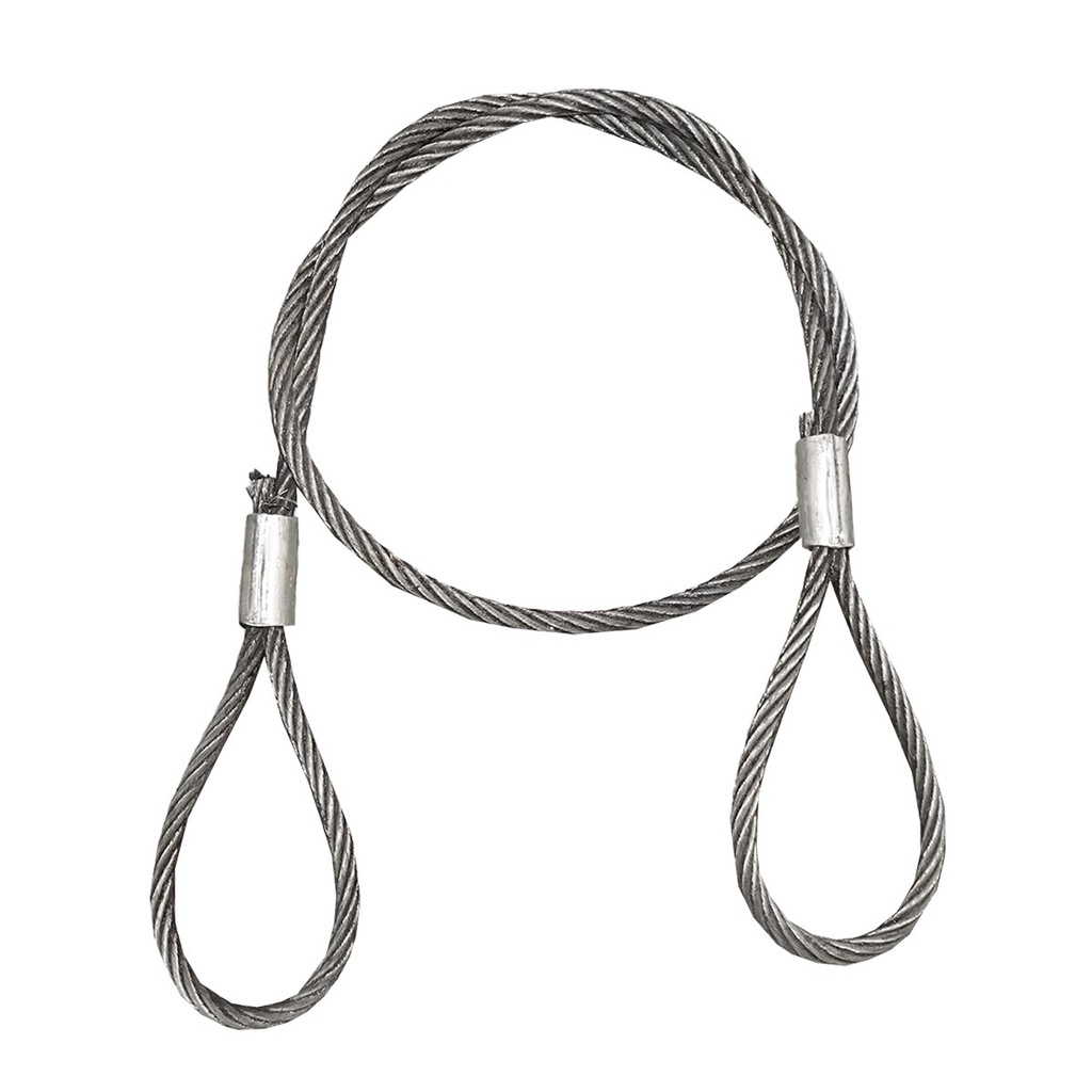 Cablu sufa troliu ciochinar otel 24mm x 4m cu ochiuri pentru tractare/ridicare