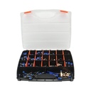 Trusa 242 piese: cleste taiat furtun polyamida, conectori, cuple rapide, mufe furtun aer comprimat