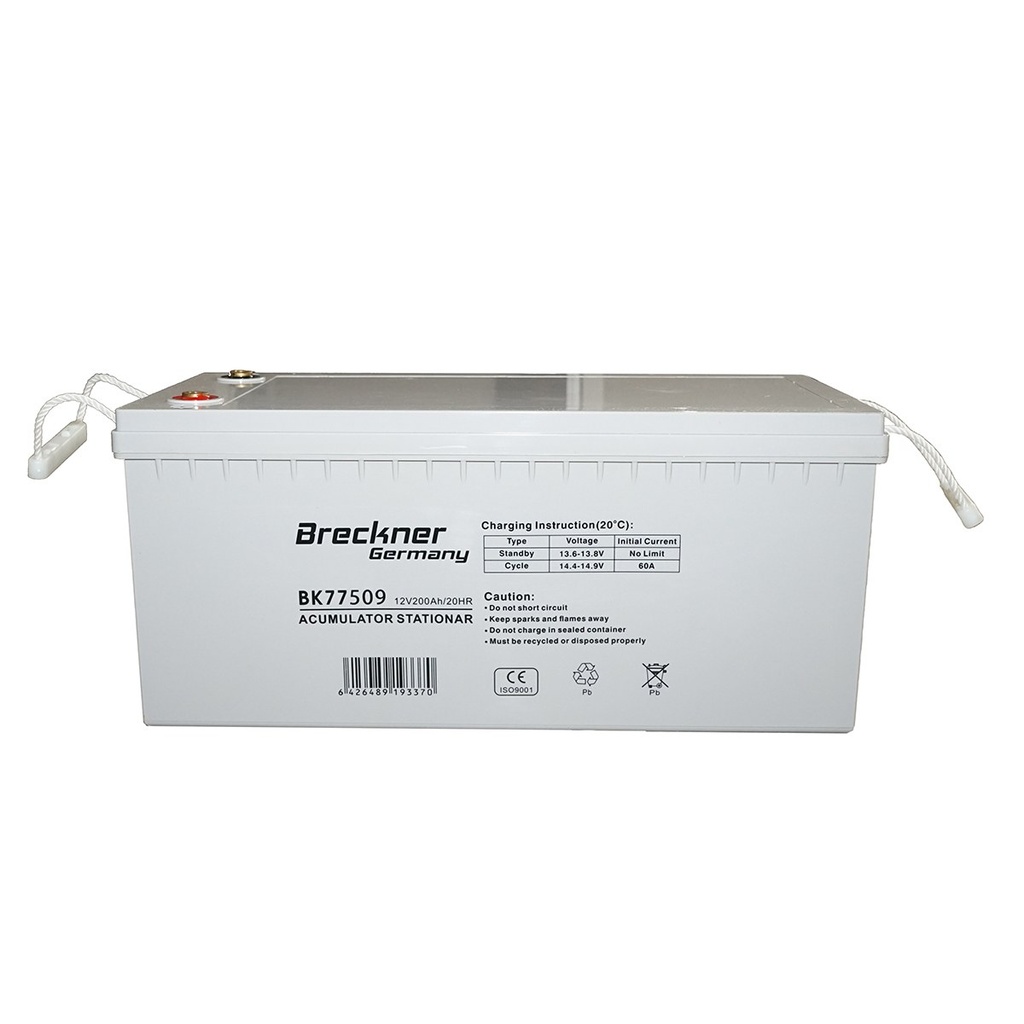 Baterie gel 200Ah sistem solar fotovoltaic 12V 20HR 535x250x255mm SL12-200G
