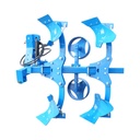 Plug agricol reversibil hidraulic cu 2 trupite, cormane pline