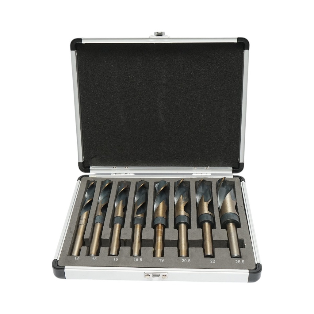 Trusa 8 burghie mari HSS pentru metal
