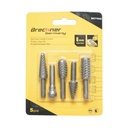 Set 5 freze 1/4 pentru lemn si metal