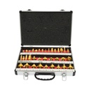 Set 35 freze lemn cu rulment, tija 8mm otel pentru masina de frezat