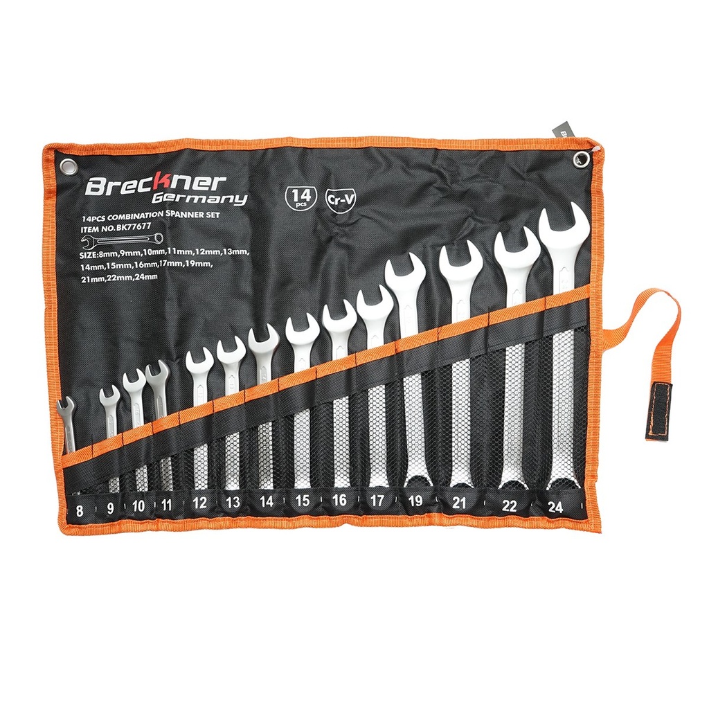 Set 14 chei combinate cu suport husa 8-24 mm