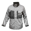 Jacheta de lucru, poliester cu bumbac, gri cu negru, S