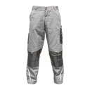 Pantaloni de lucru, poliester cu bumbac, gri cu negru, L