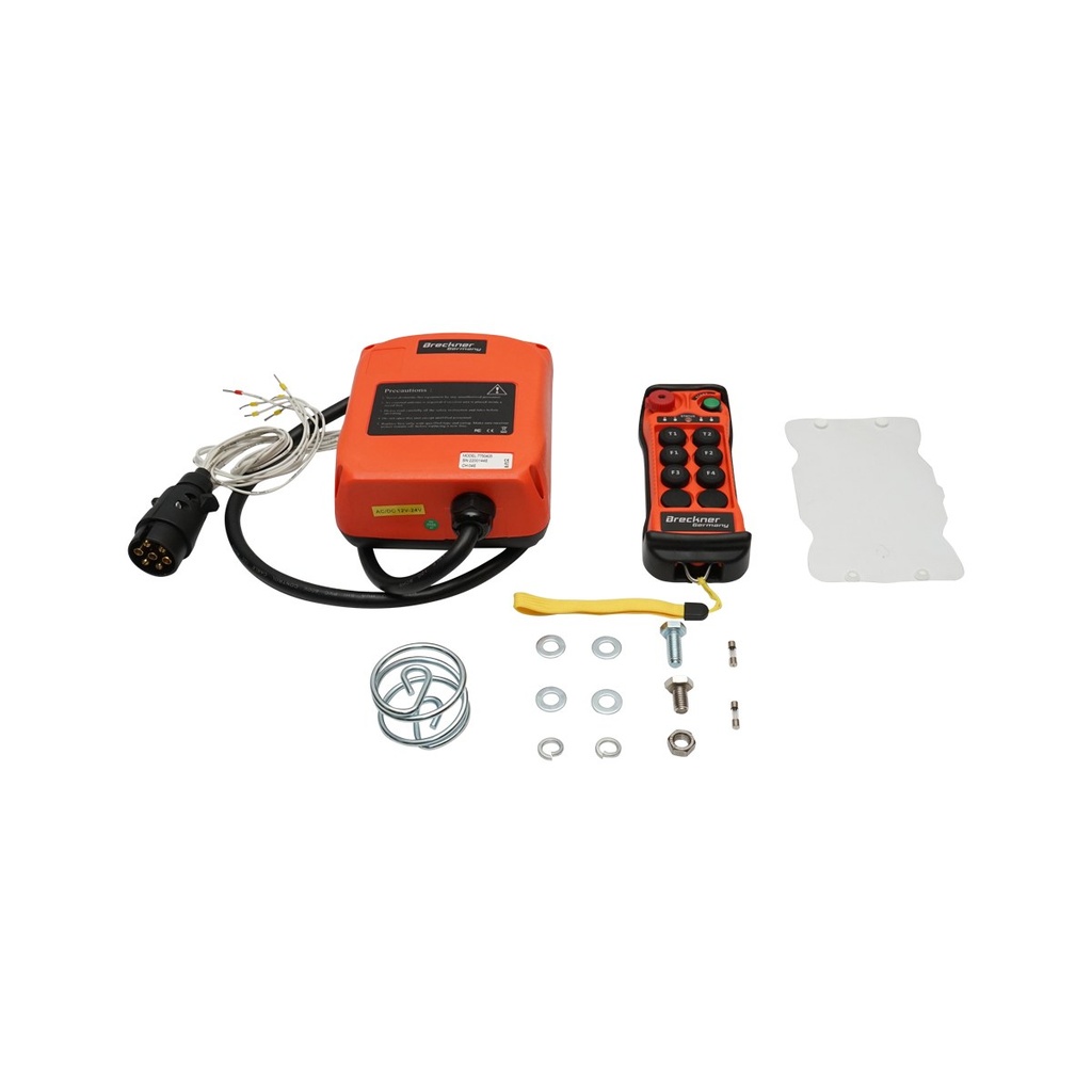 Telecomanda wireless pentru troliu Tractor Forestier 12-24V cu functie de retinere fara motoras pedala