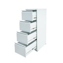 Clasificator, fiset metalic cu 4 sertare 1337x462x620mm, RAL7035