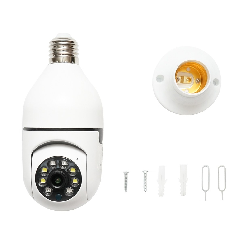 Camera de supraveghere WS-Q501 Smart-Bulb PTZ, WIFI tip bec E27 cu senzor de miscare si aplicatie Tuya WS-W501