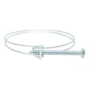 Colier sarma 75-80mm cu surub M6x70mm pentru furtun