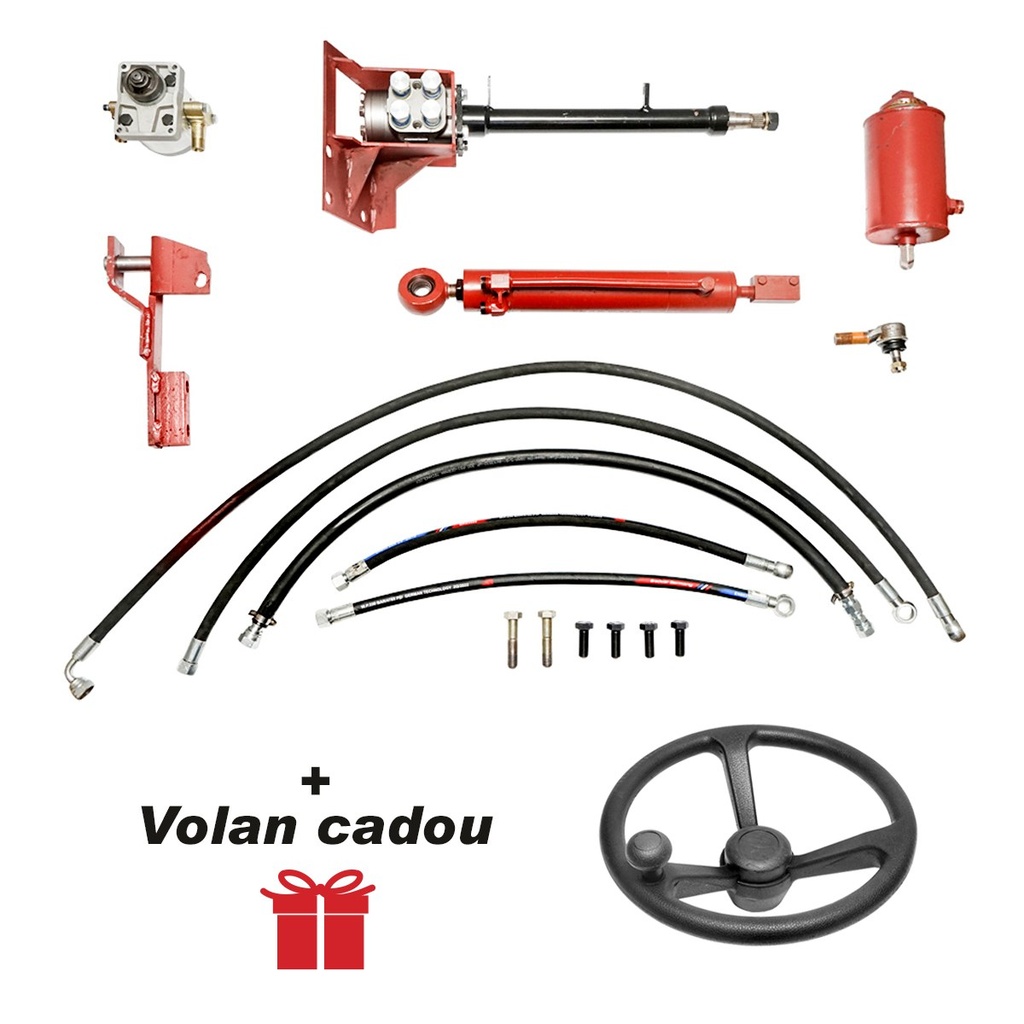 Kit complet servodirectie cu pompa danfos si cilindru hidraulic pentru U-445 cu motor in 3 cilindri