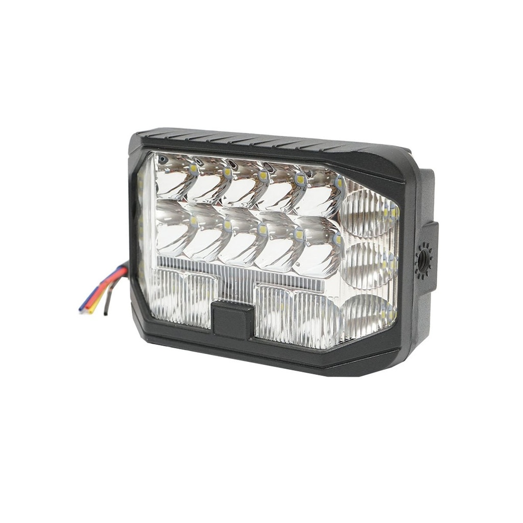 Lampa cu semnalizare galbena 9-80V, 28 leduri, alb-galben