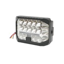 Lampa cu semnalizare galbena 9-80V, 28 leduri, alb-galben
