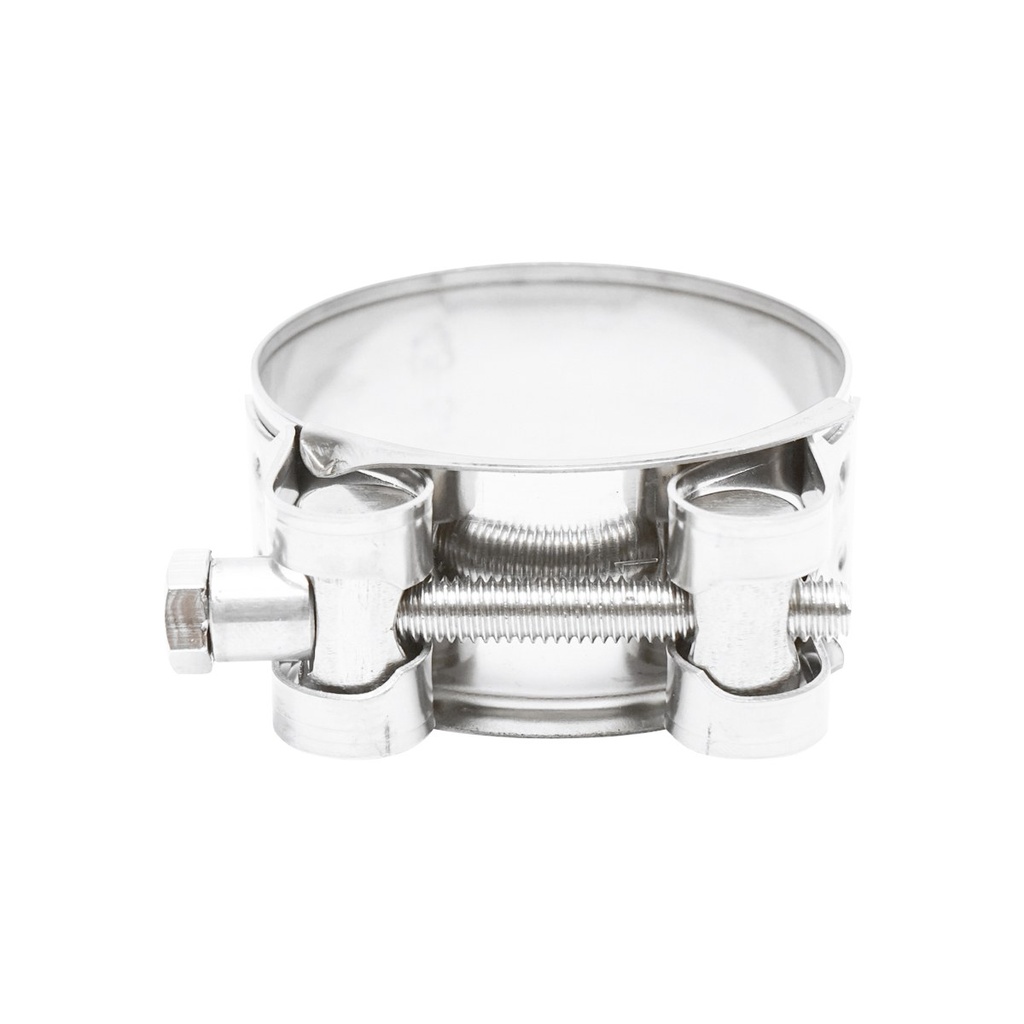 Colier forta, clema inox cu surub 201 pentru furtunuri 52-55mm