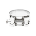 Colier forta, clema inox cu surub 201 pentru furtunuri 52-55mm