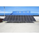 Sistem complet montare, structura panouri solare fotovoltaice la sol-ciment 10KW