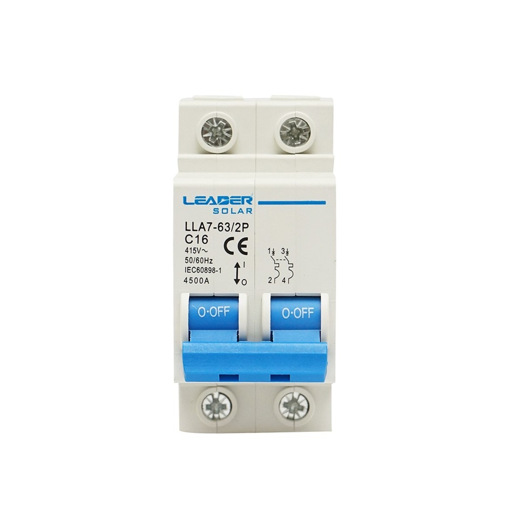 Siguranta automata tip intrerupator 2P-16A-415VAC Leader