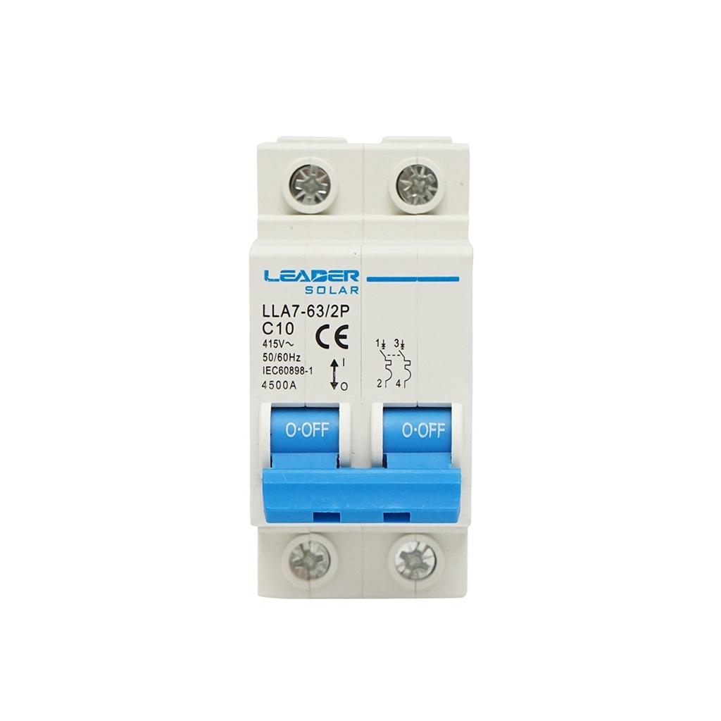 Siguranta automata tip intrerupator 2P-10A-415VAC Leader