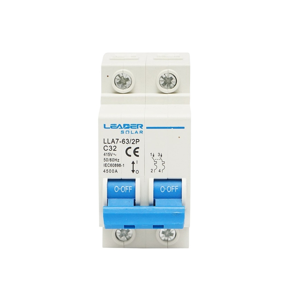 Siguranta automata tip intreruptor 2P-32A-415VAC Leader