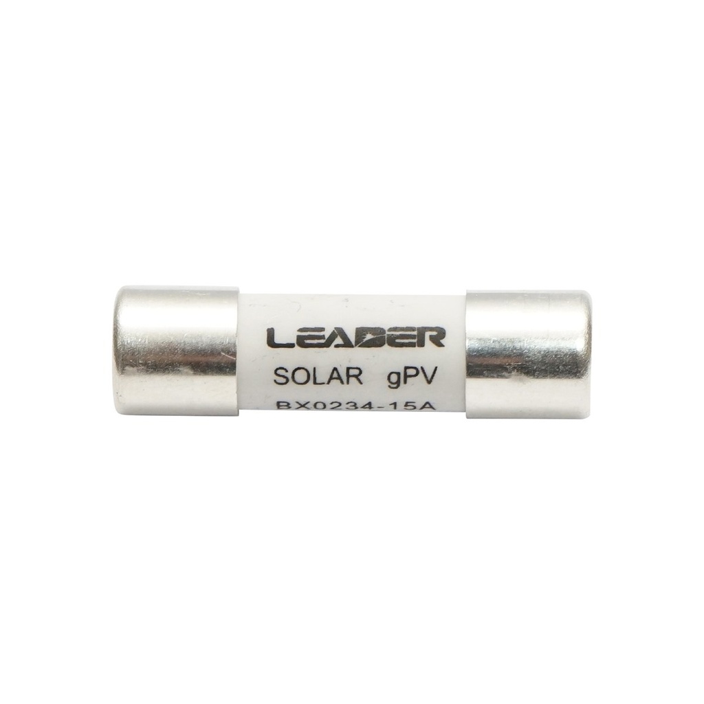 Siguranta fuzibila 10x38mm cilindrica BX0234 pentru sisteme solare gPV, 15A, 1000V Leader