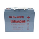 Baterie VRLA GEL 12V 90Ah 20HR pentru tricicluri, scutere, vehicule electrice 269x180x266mm CHILWEE