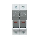 Suport soclu siguranta fuzibila DC fotovoltaic gPV 2P, 1000V, 32A 10x38 RFPV-32H Longroad