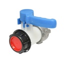 Robinet tip fluture pentru bazin IBC S60x6 cu filet 62 mm