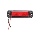 Lampa LED laterala de gabarit rosie 12-24V FR0271