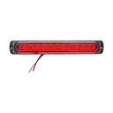 Lampa LED laterala de gabarit rosie 12-24V FR0279