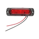 Lampa LED laterala de gabarit rosie 12-24V FR1271