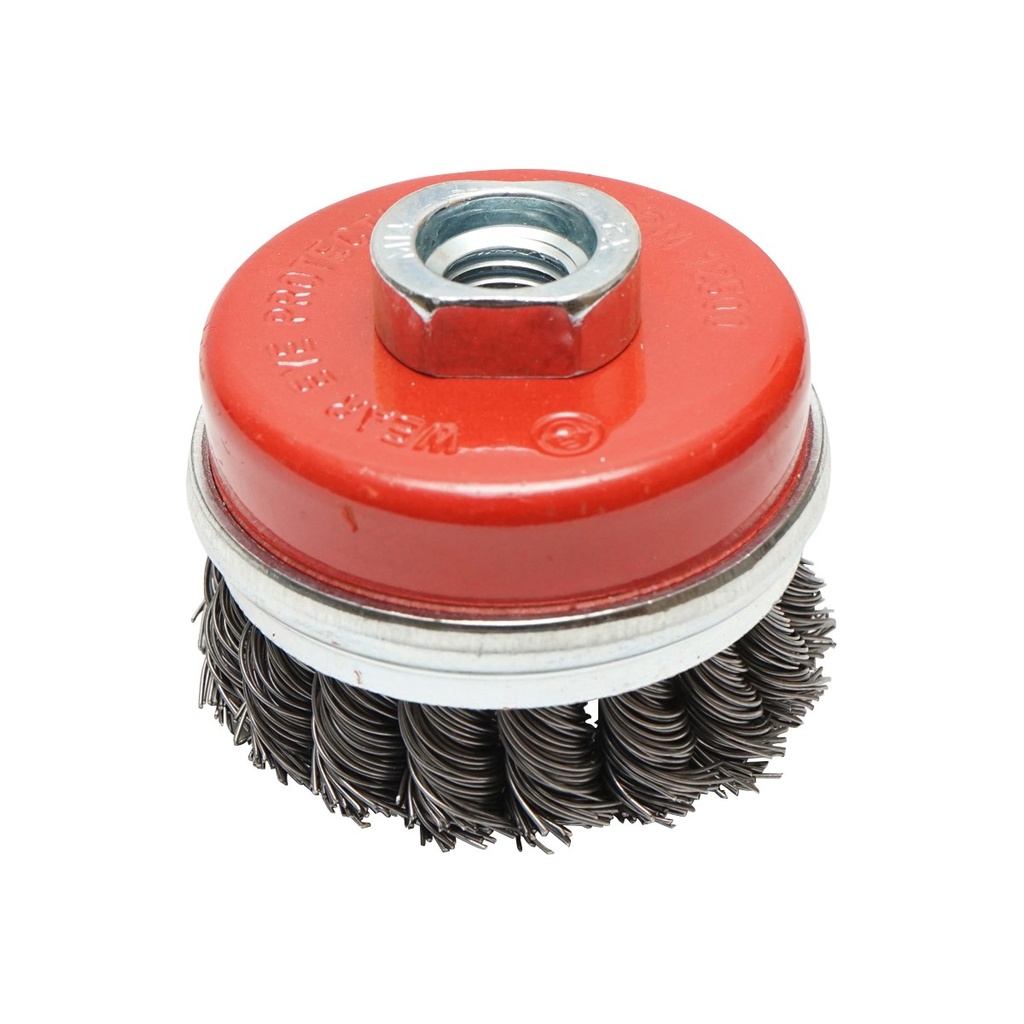Perie sarma cu toroane tip cupa cu fir rasucit 65mm, M14