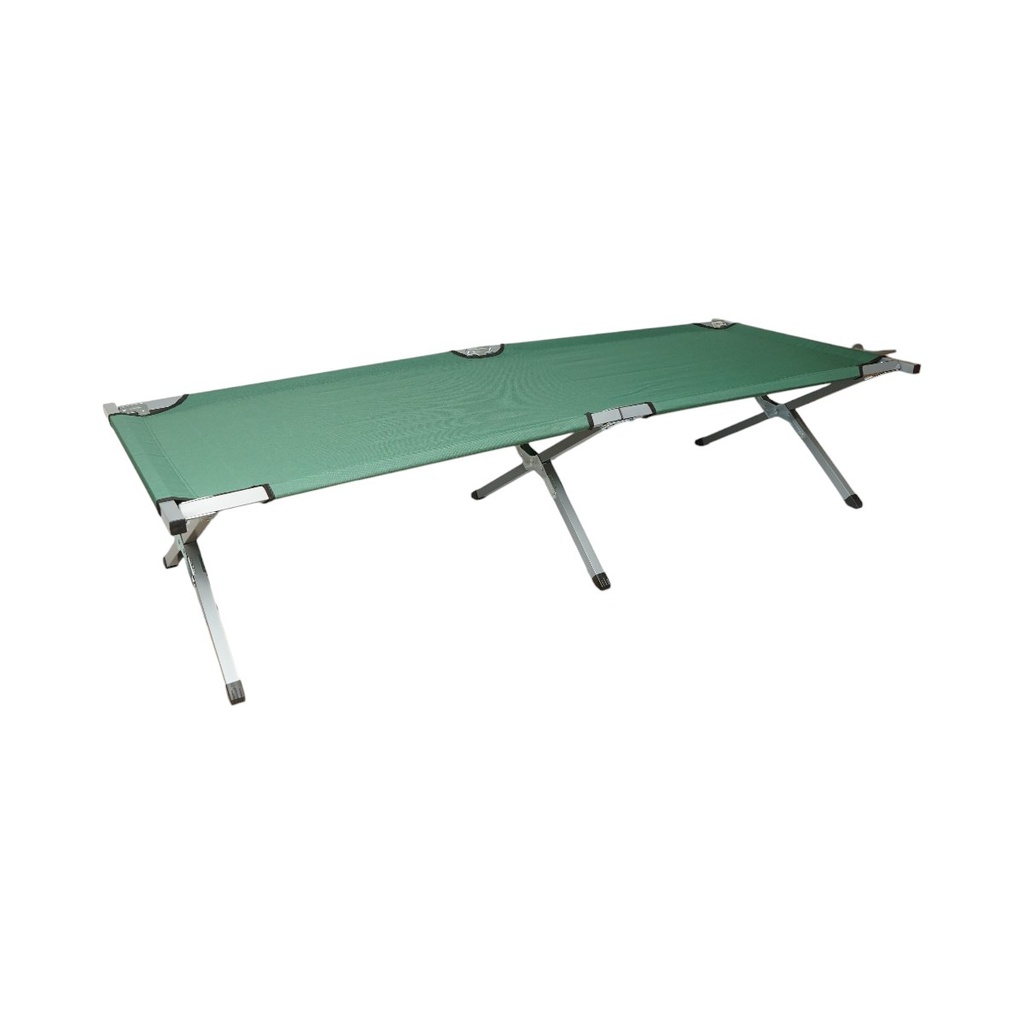 Pat pliabil de campanie, camping verde olive 190x66x42cm